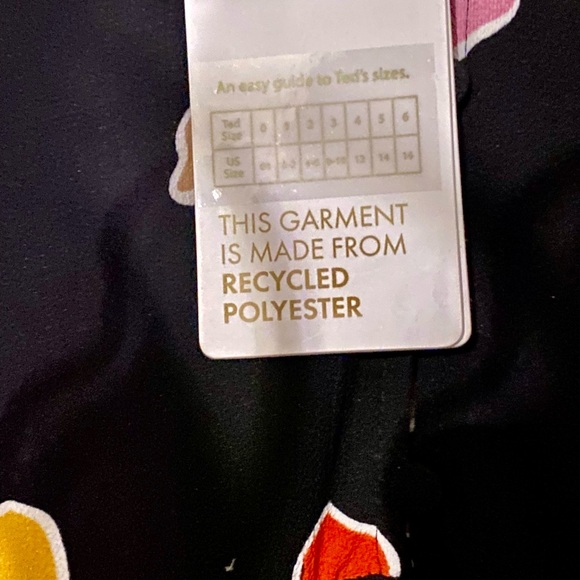 Ted Baker of London Yvee dress midi with ruffles size 1 0-2 - Picture 4 of 5